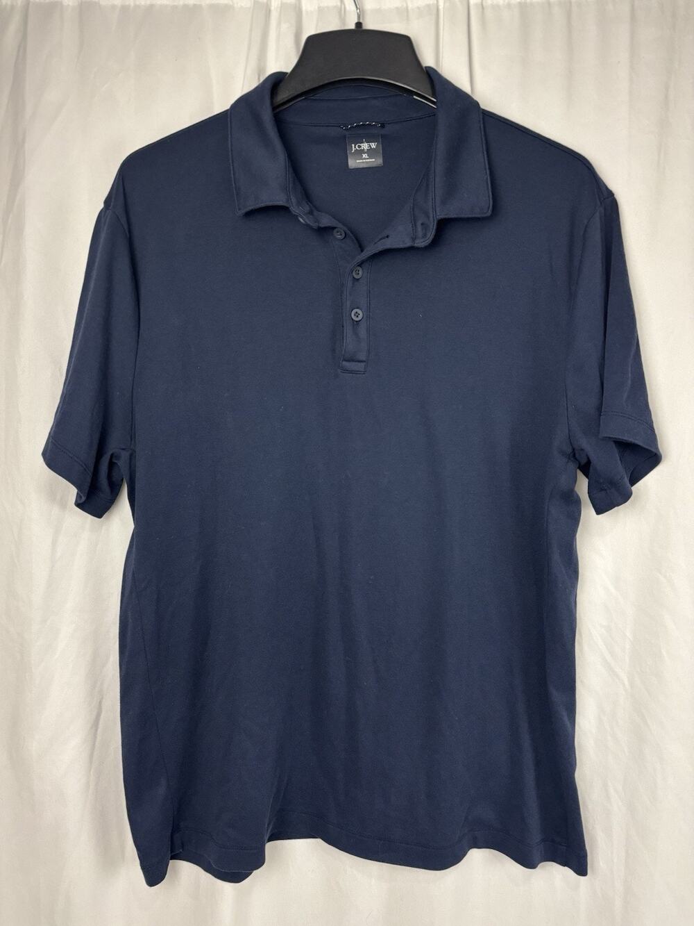 J.CREW Performance Piqué Polo Shirt Men’s XL Navy Blue Casual Work Preppy